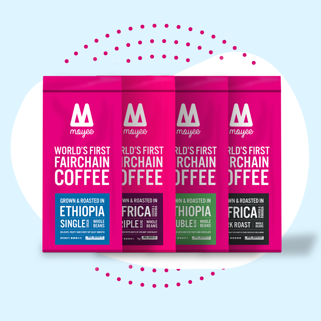 Four coffee bags