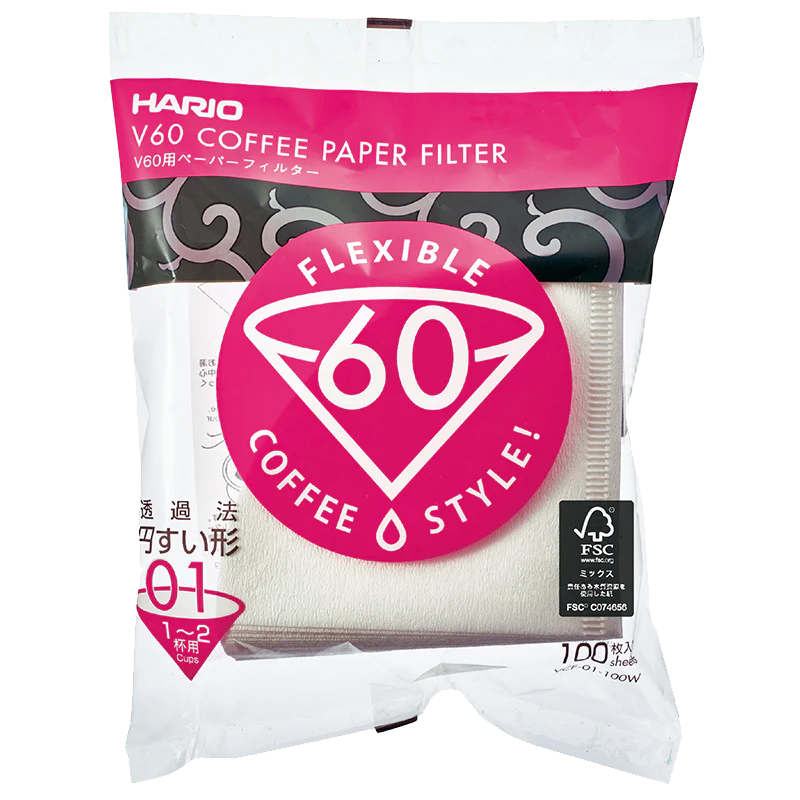 Hario V60-02 Paper Filters - 100 sheets