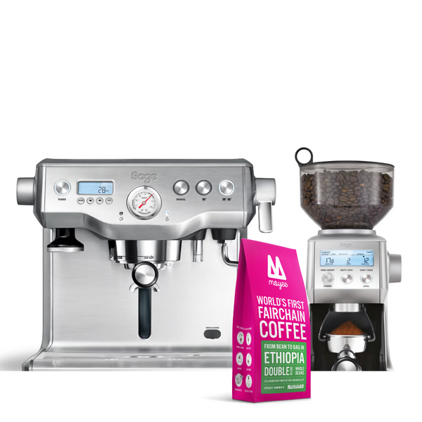 The Dynamic Duo Dual Boiler Grinder Moyee Coffee