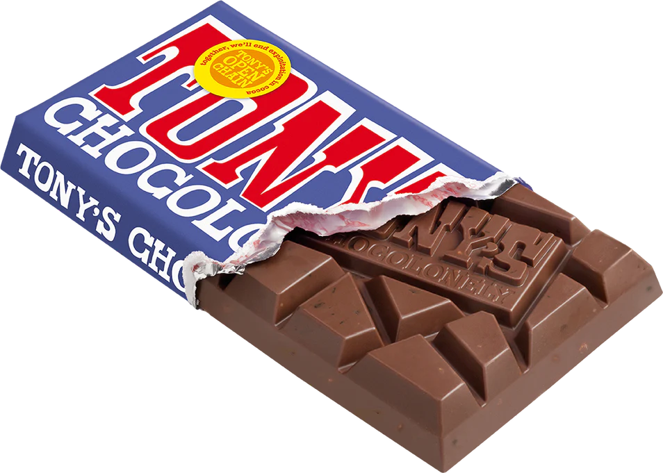 Tony's Chocolonely Dark Milk Chocolate Pretzel Toffee 180g