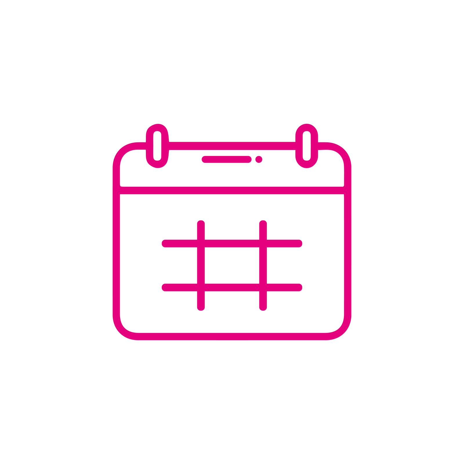 Pink calendar clipart