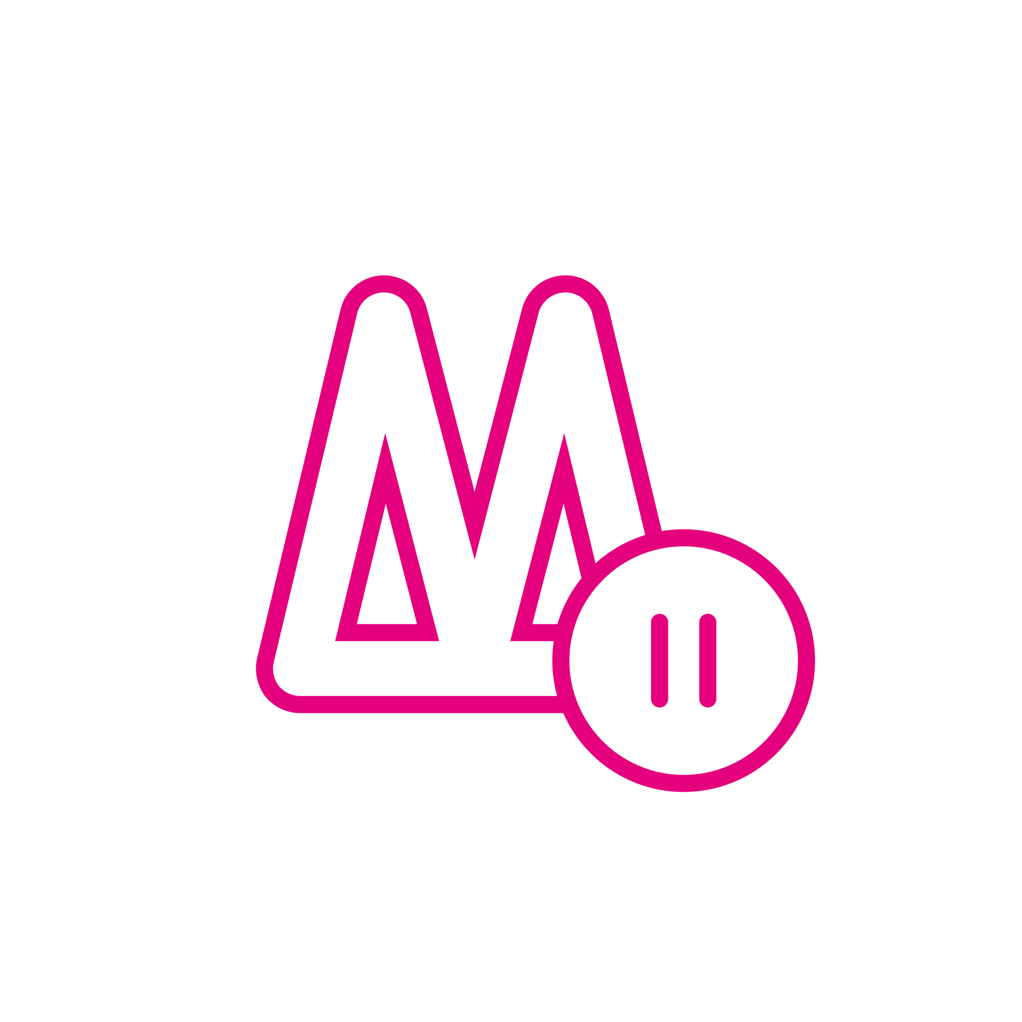 Moyee logo and pause button